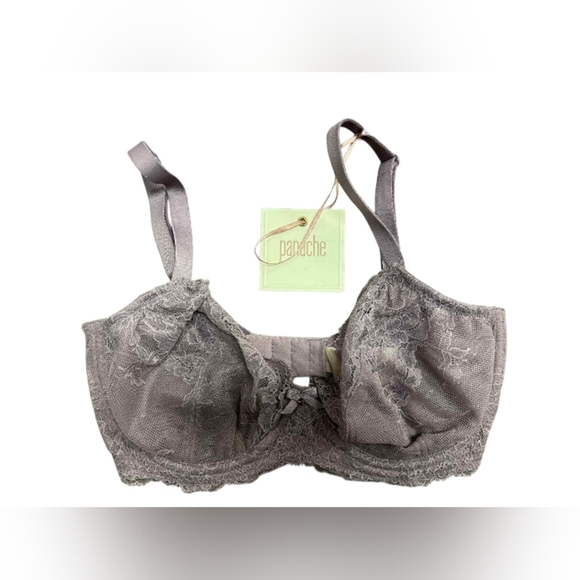 Panache NWT Ava Plunge Bra Lace Dusky Lilac Size 30F - Picture 1 of 6